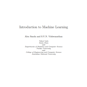 introduction to machine learning