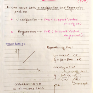 Machine Learning SVM algorithm